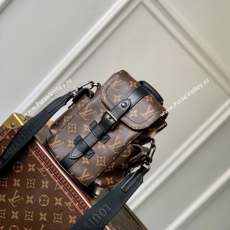 Louis Vuitton Mens Nano Christopher Crossbody Bag M82769 Brown Monogram Canvas 2023 (KI-231113010)