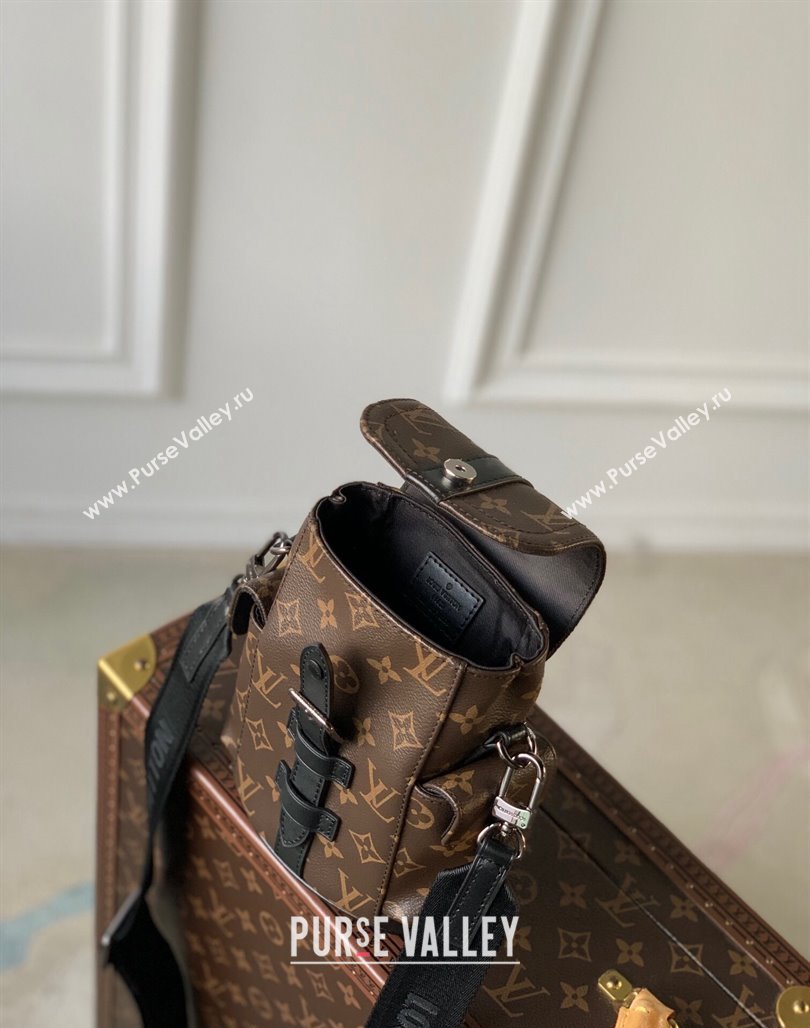 Louis Vuitton Mens Nano Christopher Crossbody Bag M82769 Brown Monogram Canvas 2023 (KI-231113010)