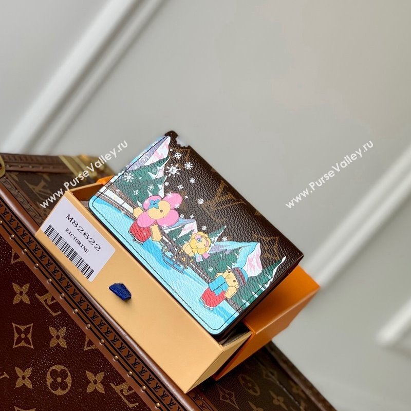 Louis Vuitton Victorine Wallet in Vivienne Ice Skating Print M82622 2023 (KI-231113017)