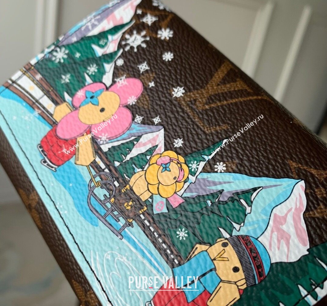 Louis Vuitton Victorine Wallet in Vivienne Ice Skating Print M82622 2023 (KI-231113017)