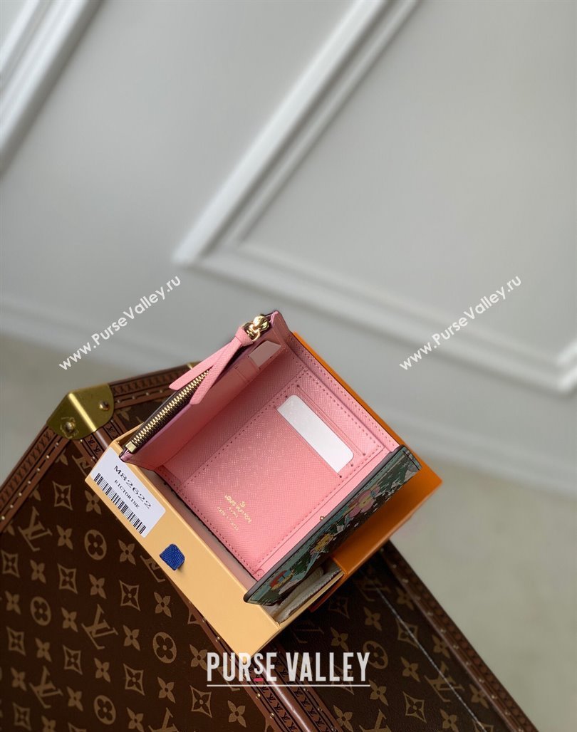 Louis Vuitton Victorine Wallet in Vivienne Ice Skating Print M82622 2023 (KI-231113017)