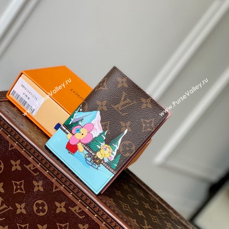 Louis Vuitton Passport Cover in Vivienne Ice Skating Print M82621 2023 (KI-231113018)