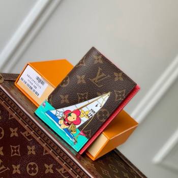 Louis VuittonPassport Cover in Vivienne Sea Sailing Print M82625 2023 (KI-231113019)