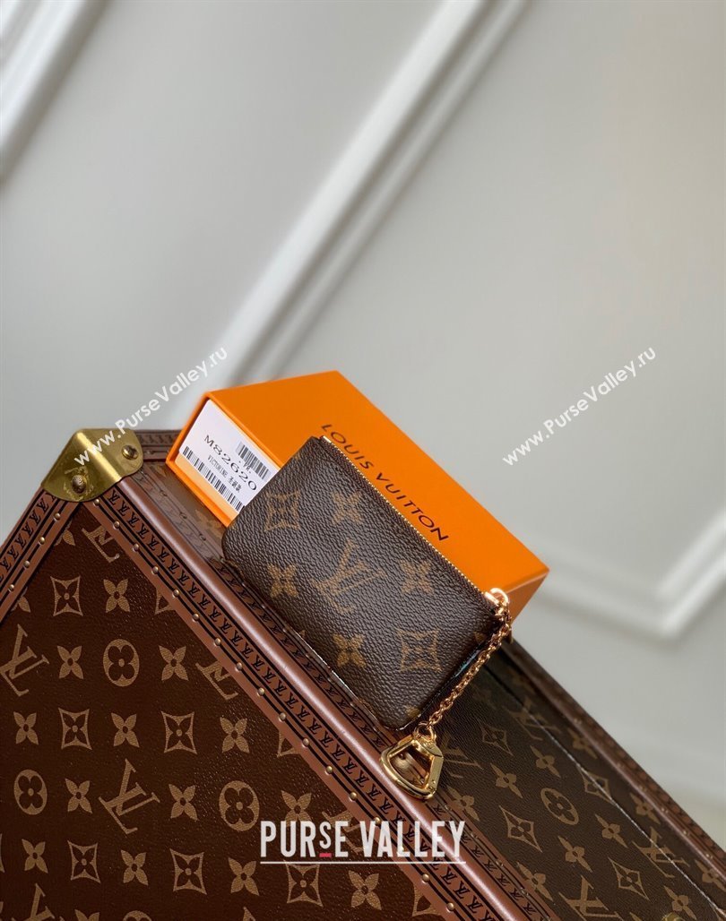 Louis Vuitton Key Pouch in Vivienne Ice Skating Print M82615 2023 (KI-231113020)