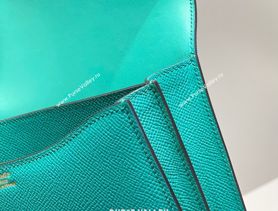 Hermes Constance Bag 18cm in Epsom Leather Verona Green 2023 (Half Handmade) (FL-231113038)