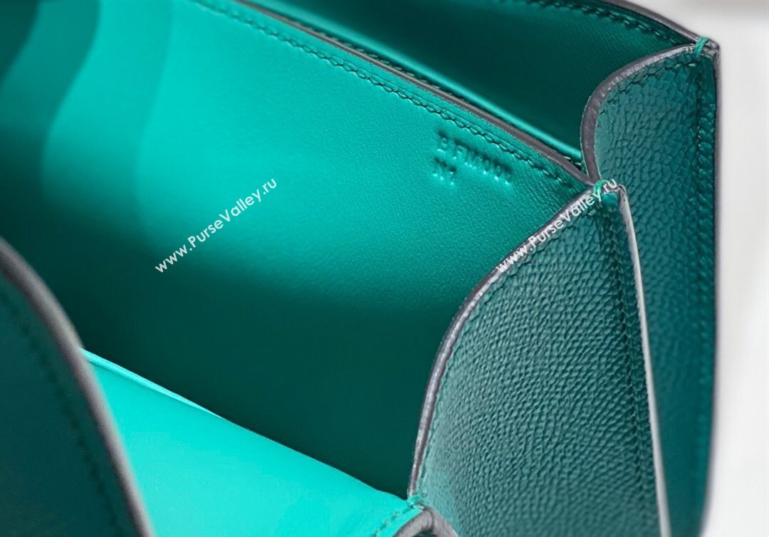 Hermes Constance Bag 18cm in Epsom Leather Verona Green 2023 (Half Handmade) (FL-231113038)
