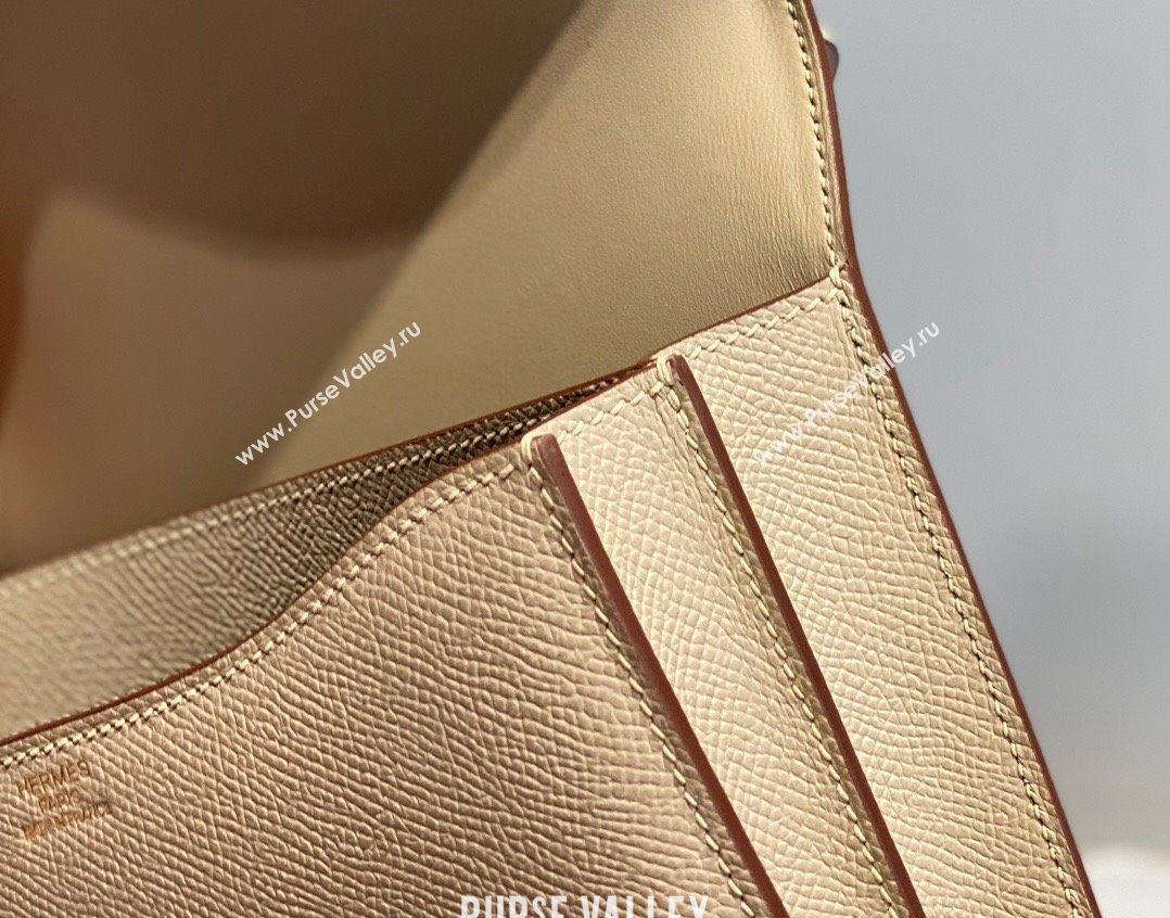 Hermes Constance Bag 18cm in Epsom Leather Coat Grey 2023 (Half Handmade) (FL-231113040)