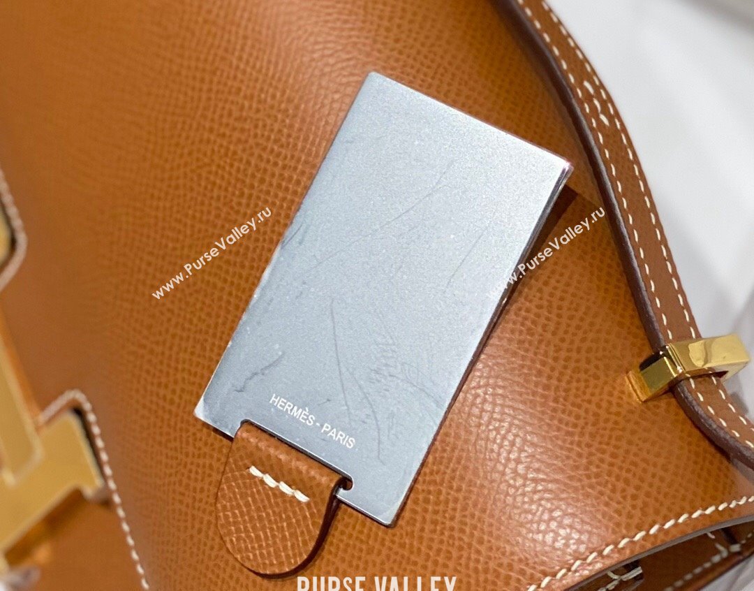 Hermes Constance Bag 18cm in Epsom Leather Brown/Gold 2023 (Half Handmade) (FL-231113047)