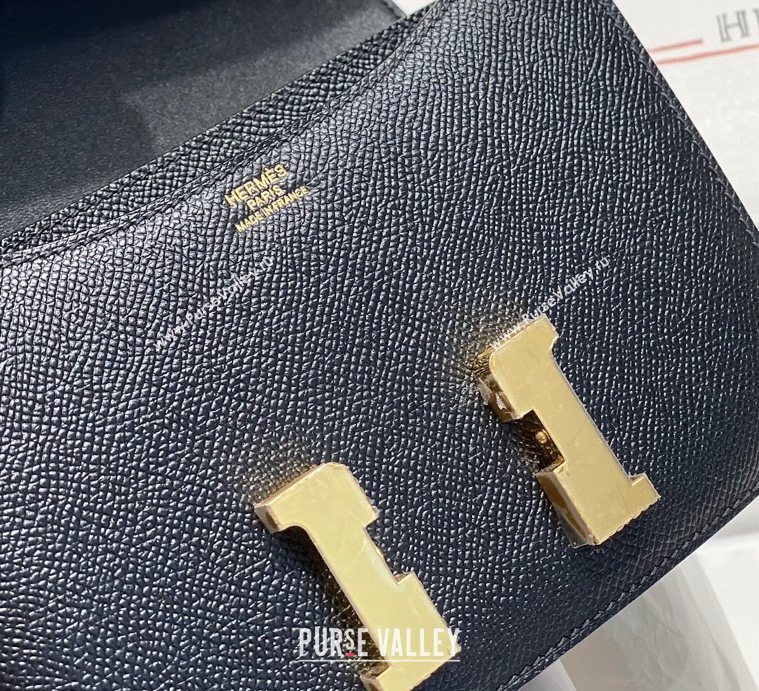 Hermes Constance Bag 18cm in Epsom Leather Black/Gold 2023 (Half Handmade) (FL-231113051)