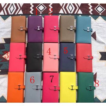 Hermes Bearn Long Wallet in Epsom Leather 8 Colors 2023 1114 (jimmy-231114007)