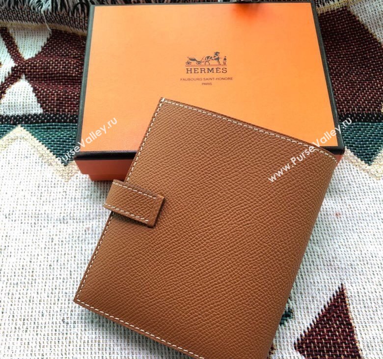 Hermes Bearn Short Wallet in Epsom Leather Brown 2023 1114 (jimmy-231114019)