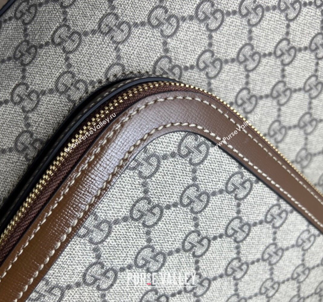 Gucci GG Canvas Backpack bag with Interlocking G 704017 Beige/Brown 2023 (DLH-231114026)