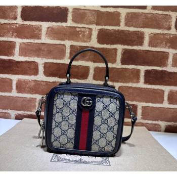 Gucci Ophidia GG Canvas Mini Top handle bag 772157 Beige/Blue 2023 (DLH-231114028)