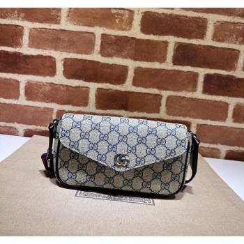 Gucci Ophidia GG Canvas Mini Bag 764961 Beige/Blue 2023 (DLH-231114032)