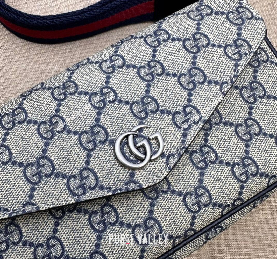 Gucci Ophidia GG Canvas Mini Bag 764961 Beige/Blue 2023 (DLH-231114032)