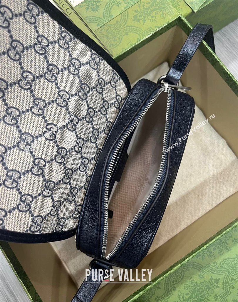 Gucci Ophidia GG Canvas Mini Shoulder Bag 772239 Beige/Blue 2023 (DLH-231114100)