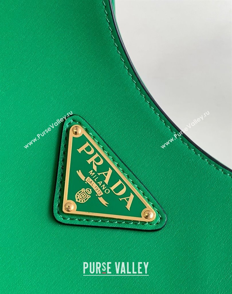 Prada Leather Shoulder Bag 1BC179 Green 2 2023 (YZ-231115053)