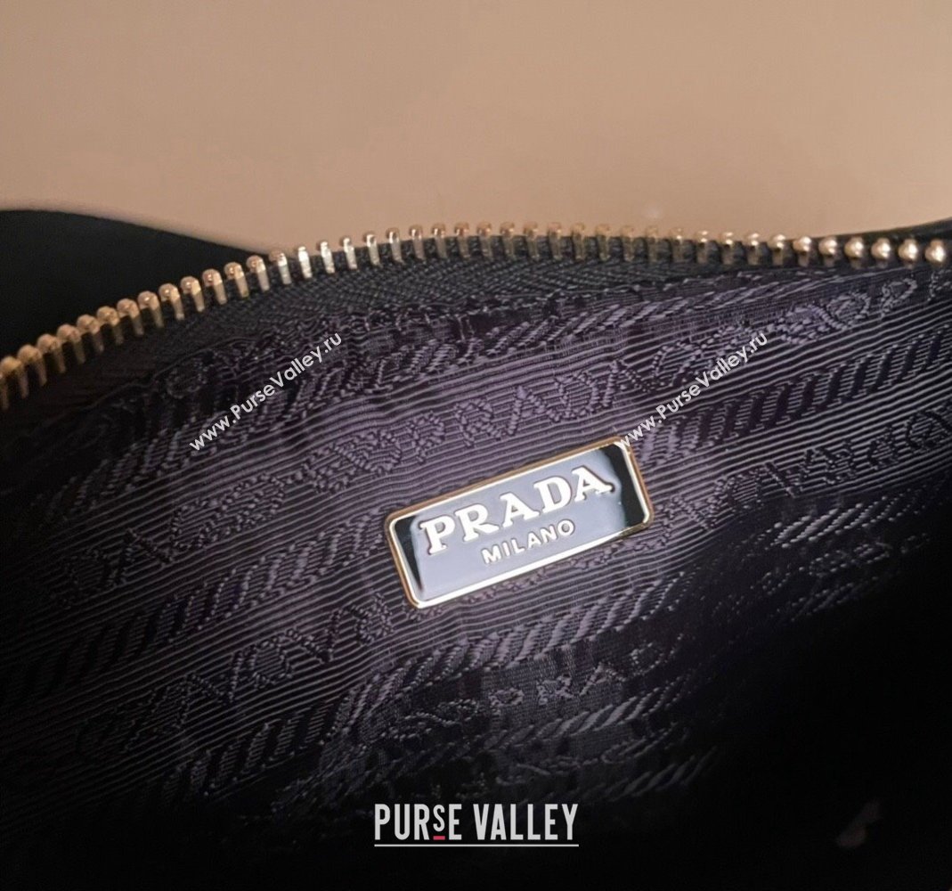 Prada Re-Edition 2005 crinkled leather shoulder bag Black 2023 1BH204 (YZ-231115059)