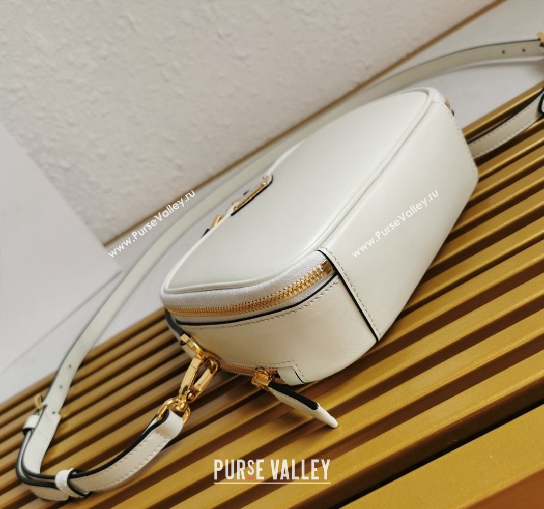 Prada Odette leather mini-bag White 2023 1BH203 (YZ-231115061)