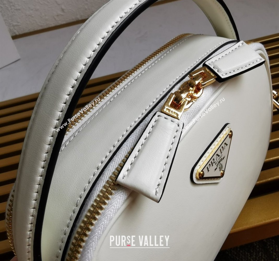 Prada Odette leather mini-bag White 2023 1BH203 (YZ-231115061)