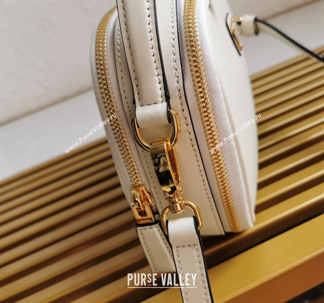 Prada Odette leather mini-bag White 2023 1BH203 (YZ-231115061)