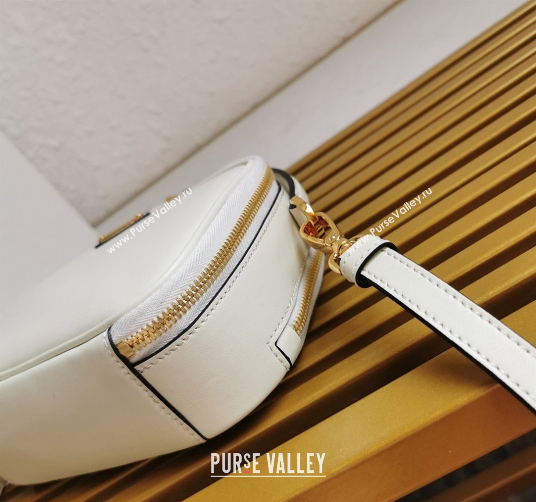 Prada Odette leather mini-bag White 2023 1BH203 (YZ-231115061)
