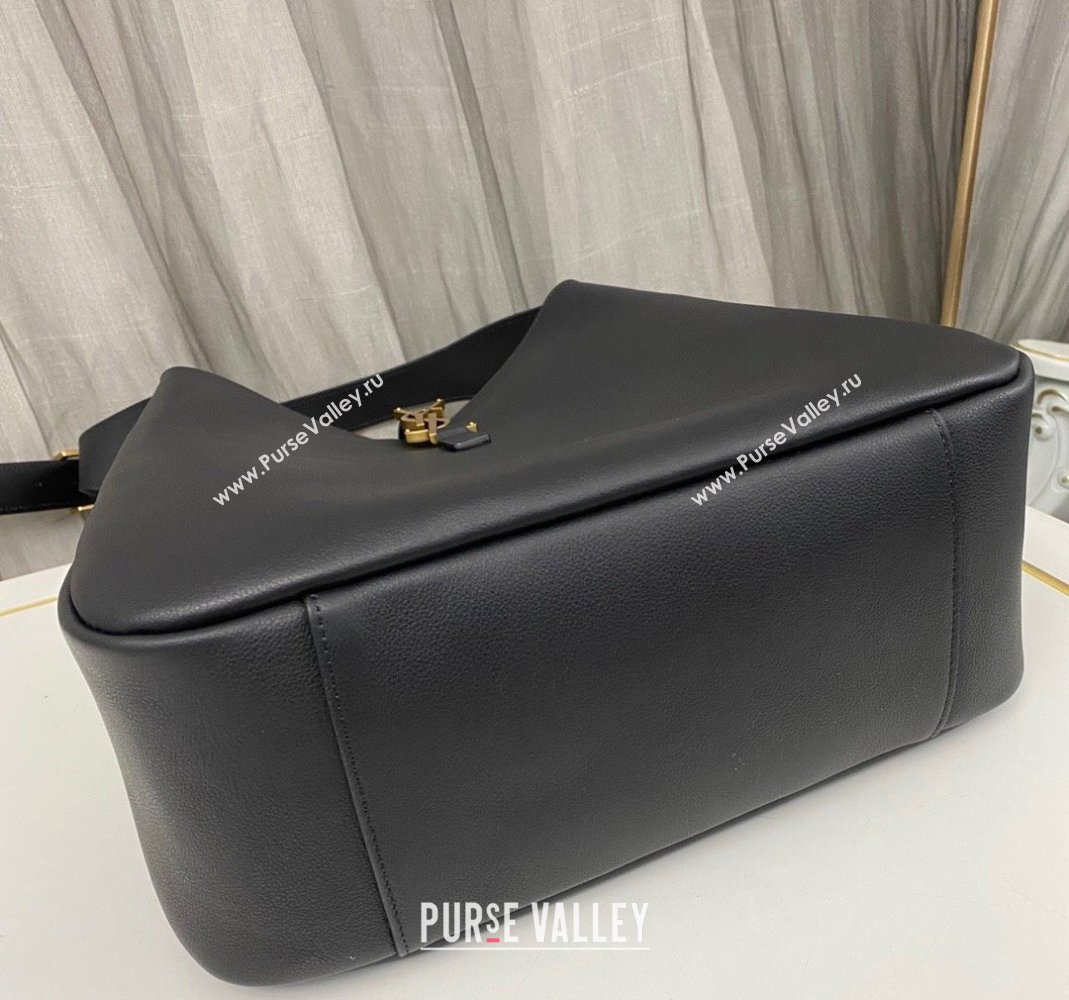 Saint Laurent LE 5 À 7 Supple Large Bucket Bag in Smooth Leather 753837 Black 2023 (nana-231115097)