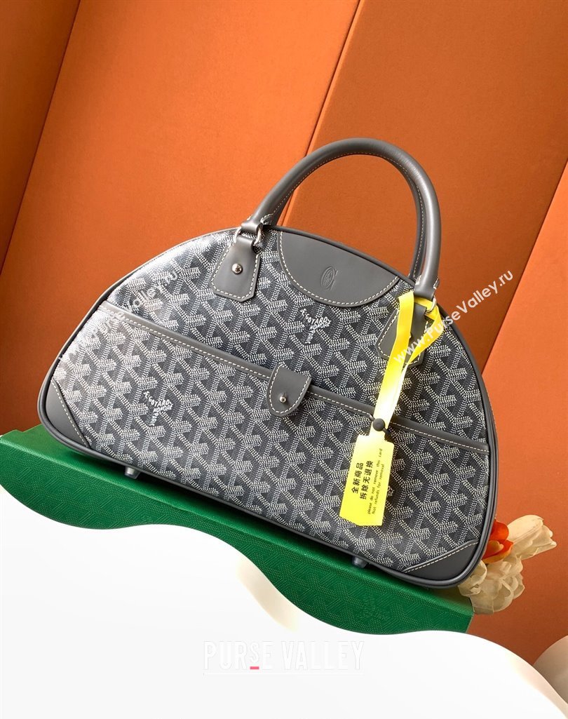 Goyard Large Vintage Bowling Bag Grey 2023 GY8824 (ZHANG-231115099)