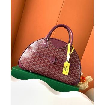 Goyard Large Vintage Bowling Bag Burgundy 2023 GY8824 (ZHANG-231115100)