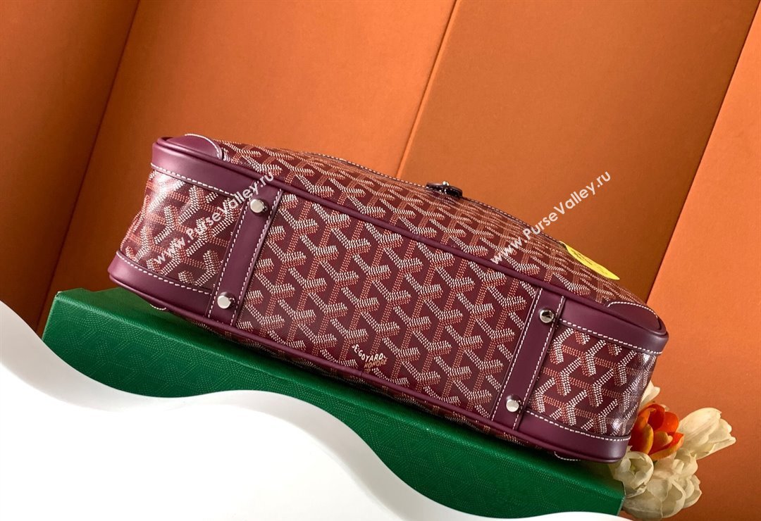 Goyard Large Vintage Bowling Bag Burgundy 2023 GY8824 (ZHANG-231115100)