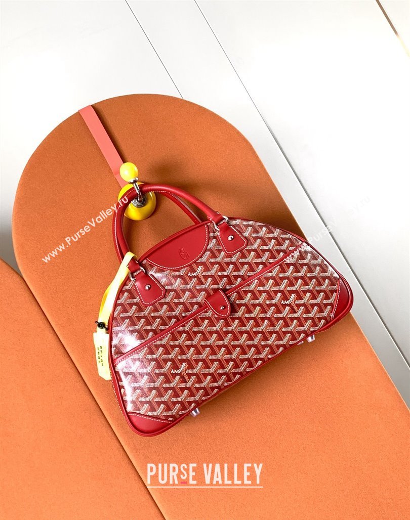 Goyard Large Vintage Bowling Bag Red 2023 GY8824 (ZHANG-231115101)