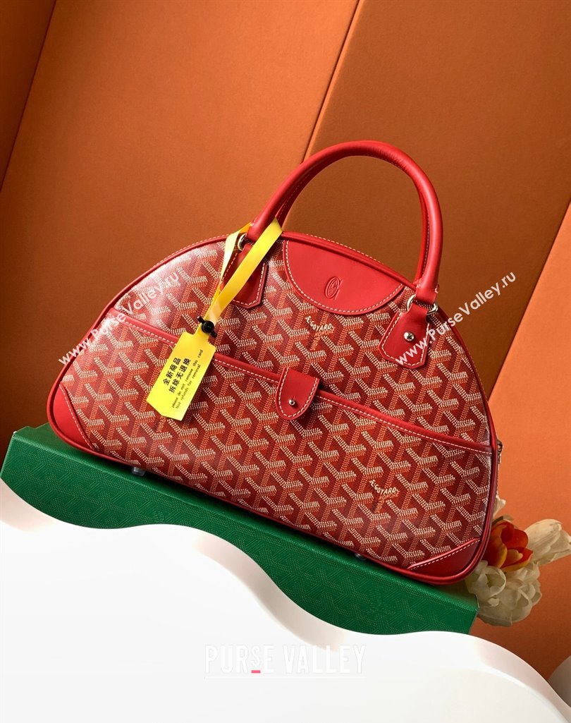 Goyard Large Vintage Bowling Bag Red 2023 GY8824 (ZHANG-231115101)