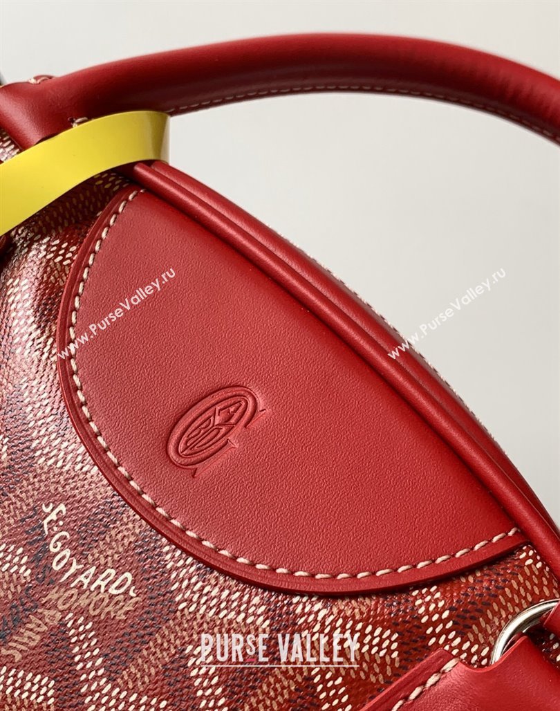Goyard Large Vintage Bowling Bag Red 2023 GY8824 (ZHANG-231115101)