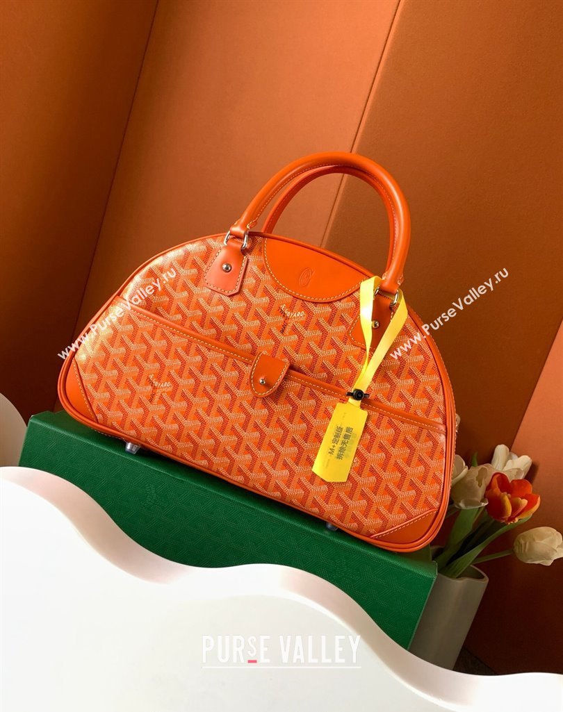 Goyard Large Vintage Bowling Bag Orange 2023 GY8824 (ZHANG-231115103)