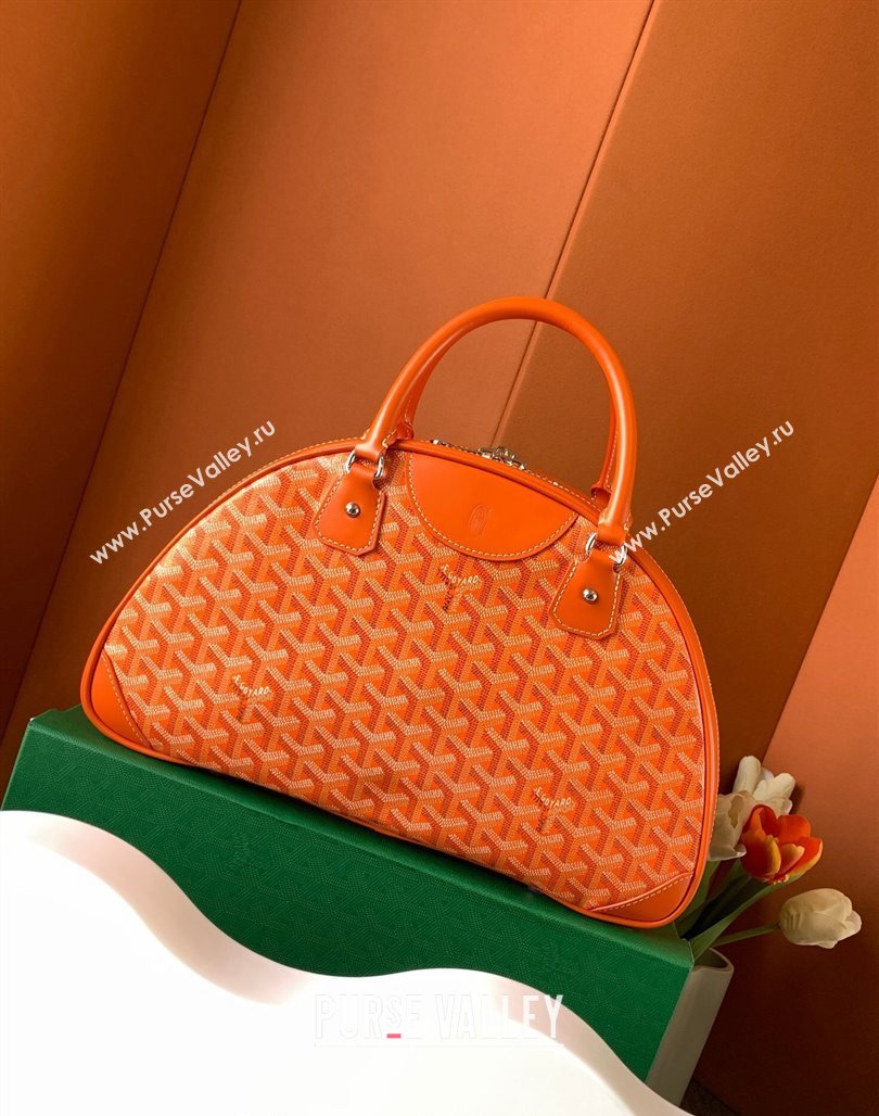 Goyard Large Vintage Bowling Bag Orange 2023 GY8824 (ZHANG-231115103)