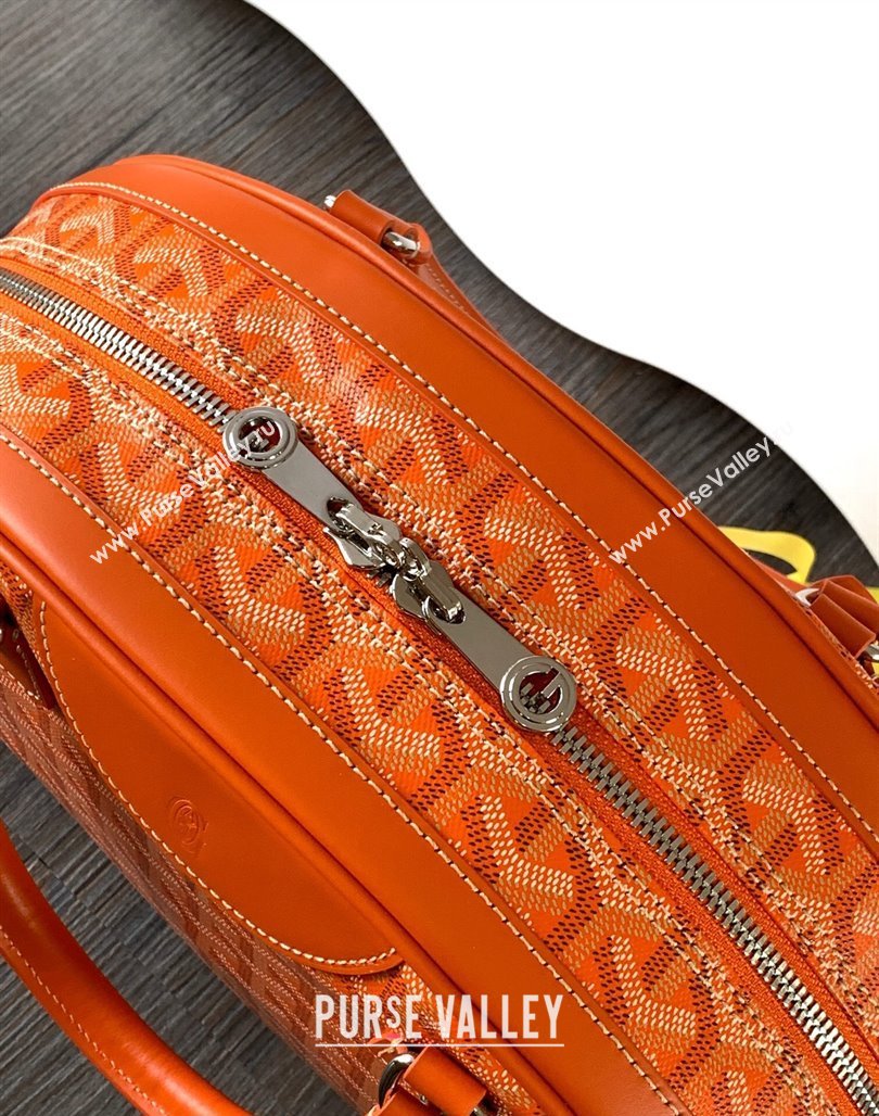 Goyard Large Vintage Bowling Bag Orange 2023 GY8824 (ZHANG-231115103)