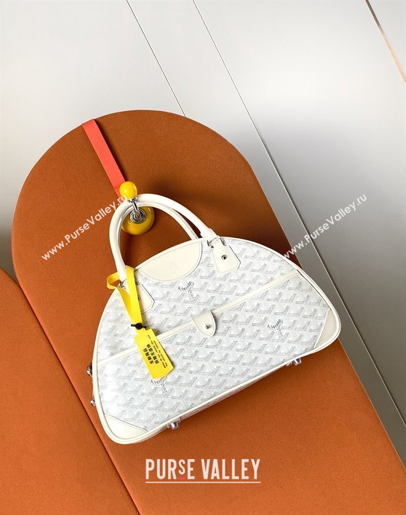 Goyard Large Vintage Bowling Bag White 2023 GY8824 (ZHANG-231115104)