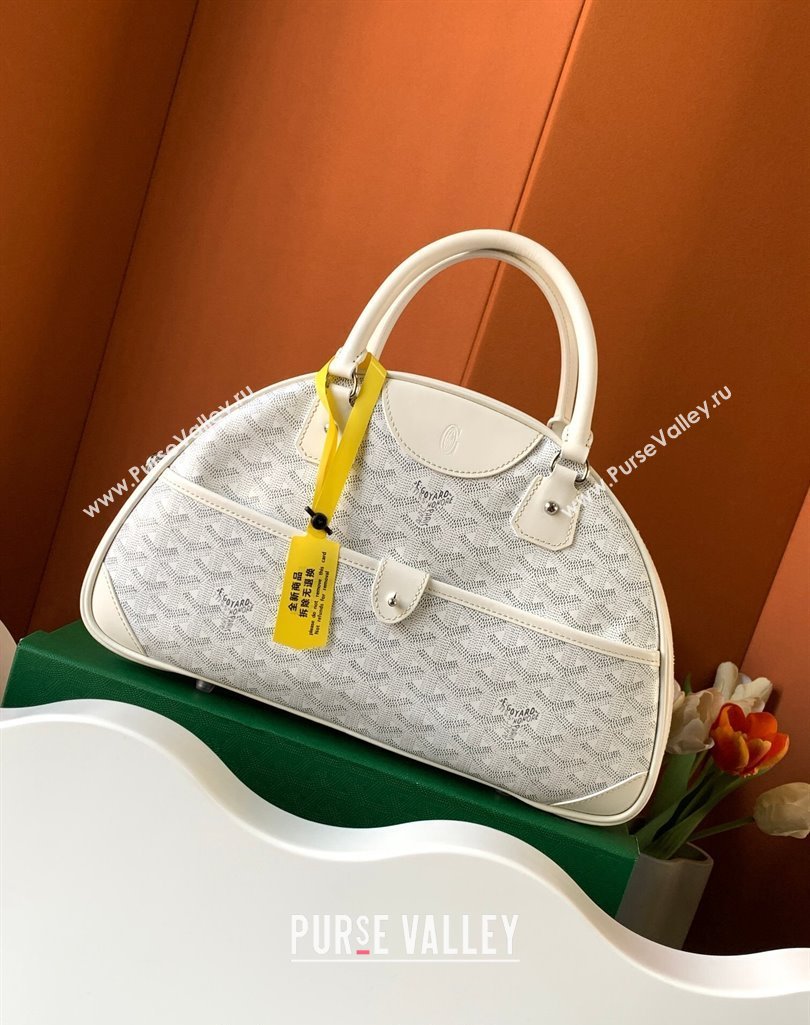 Goyard Large Vintage Bowling Bag White 2023 GY8824 (ZHANG-231115104)