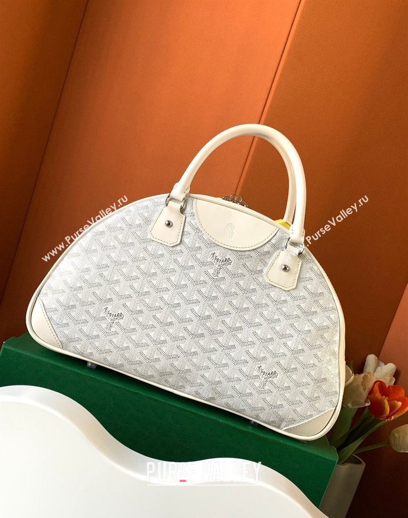 Goyard Large Vintage Bowling Bag White 2023 GY8824 (ZHANG-231115104)