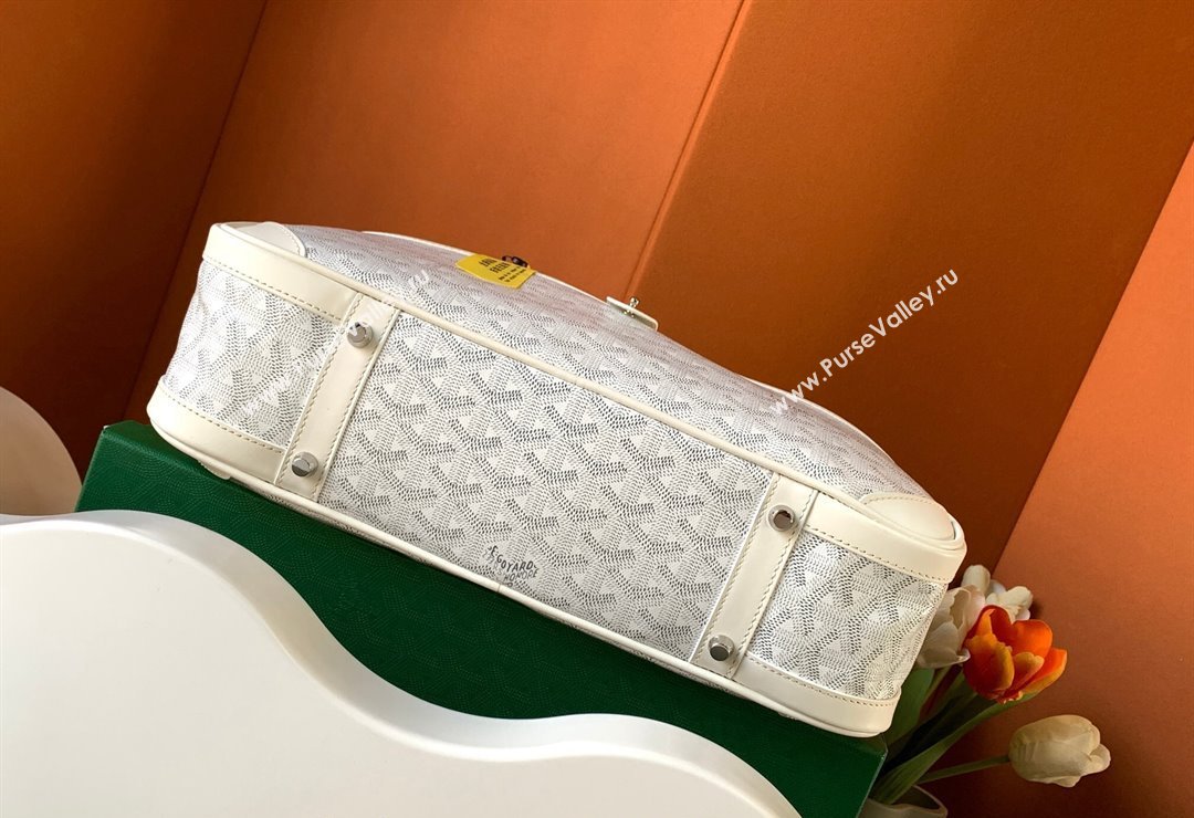 Goyard Large Vintage Bowling Bag White 2023 GY8824 (ZHANG-231115104)