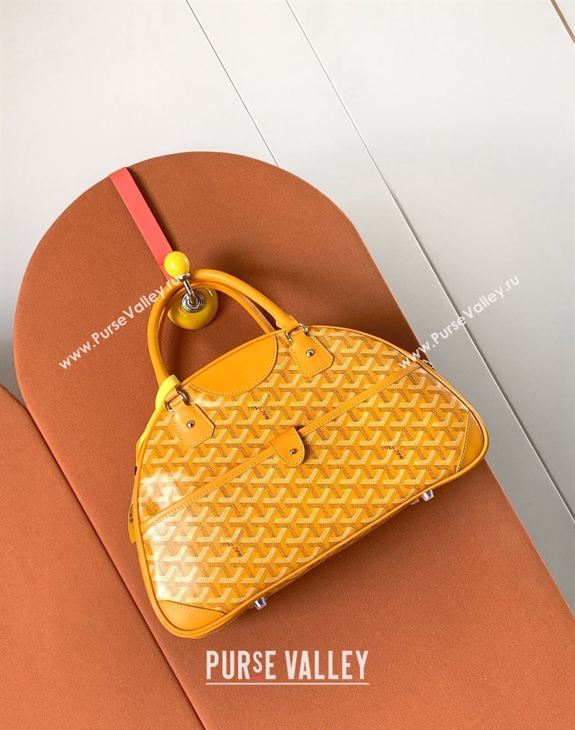 Goyard Large Vintage Bowling Bag Yellow 2023 GY8824 (ZHANG-231115108)