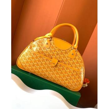 Goyard Large Vintage Bowling Bag Yellow 2023 GY8824 (ZHANG-231115108)
