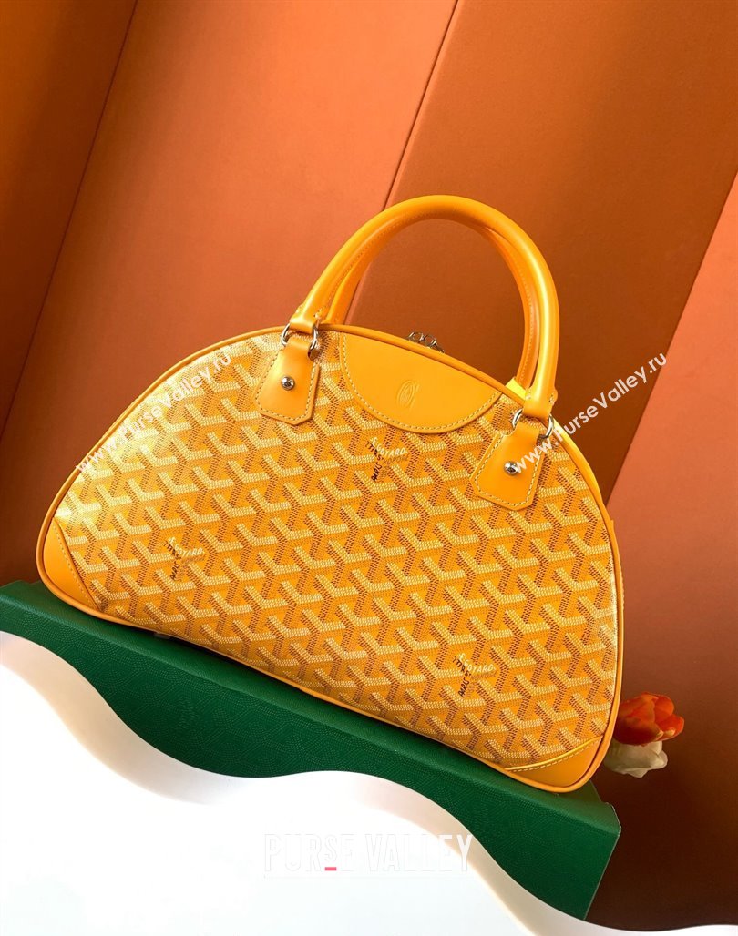 Goyard Large Vintage Bowling Bag Yellow 2023 GY8824 (ZHANG-231115108)