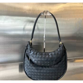 Bottega Veneta Medium Gemelli Shoulder Bag in Intrecciato Leather Black 2023 764281 (WT-231116013)