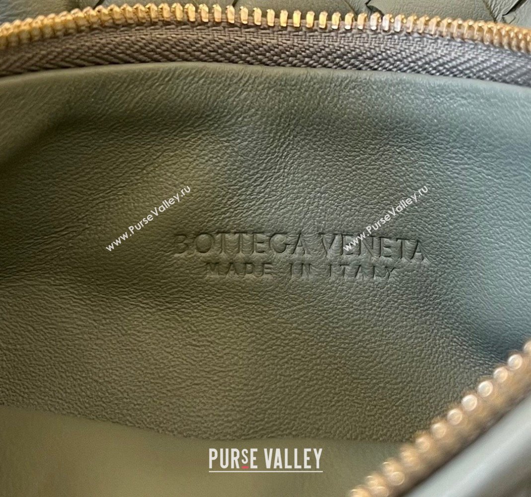 Bottega Veneta Small Gemelli Shoulder Bag in Intrecciato Leather Travertine Green 2023 776764 (WT-231116014)