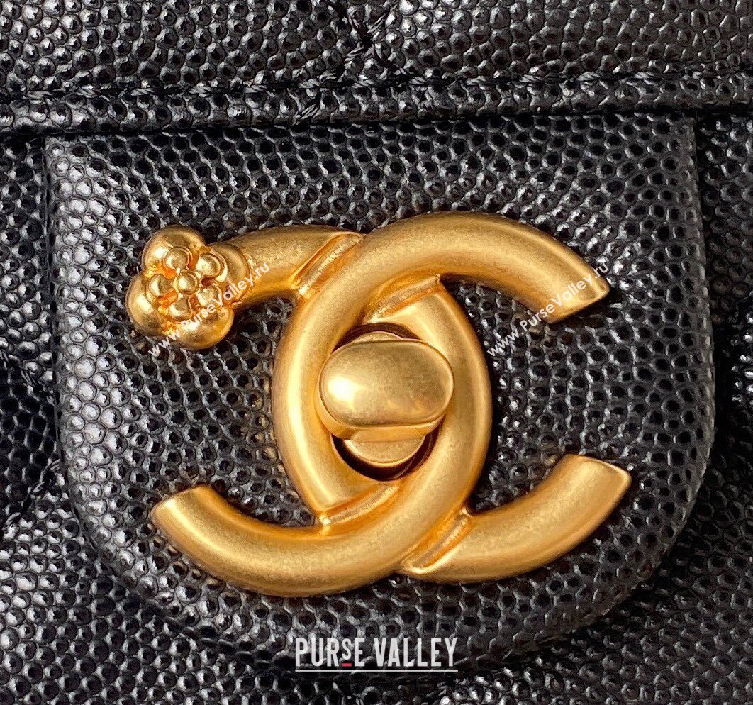 Chanel Grained Calfskin Backpack Bag with Chain AS4490 Black 2023 (yezi-231111071)