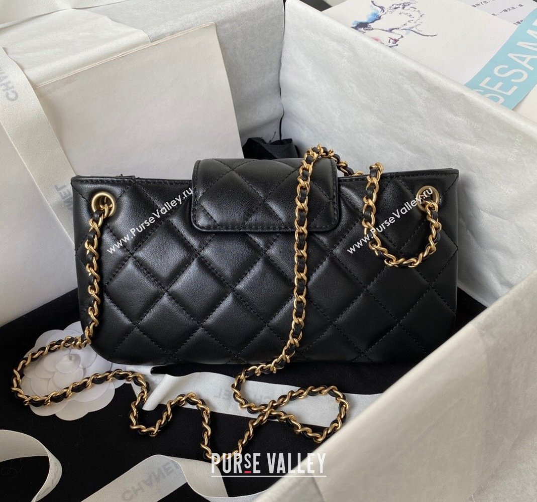 Chanel Baguette Lambskin Bag AS4611 Black 2023 (yezi-231127024)