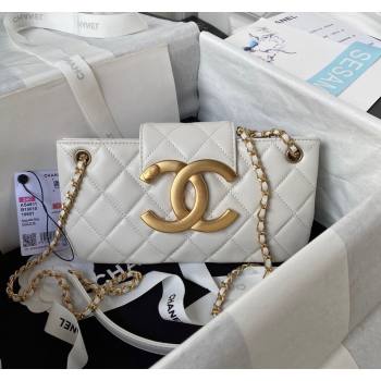 Chanel Baguette Lambskin Bag AS4611 White 2023 (yezi-231127025)