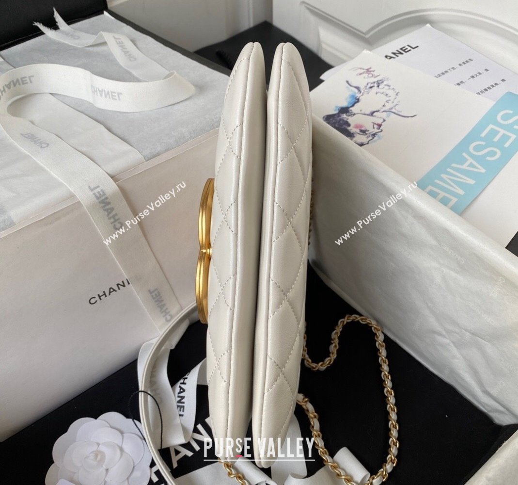 Chanel Baguette Lambskin Bag AS4611 White 2023 (yezi-231127025)