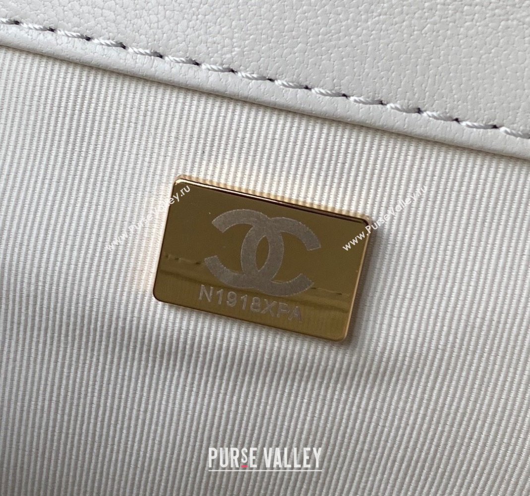 Chanel Bucket Lambskin Bag AS4596 White 2023 (yezi-231127028)